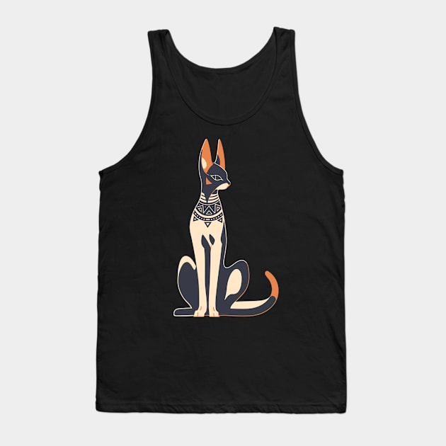 Cottagecore Goth Egyptian Kawaii Anime Cat Gifts Funny Cat Tank Top by KsuAnn